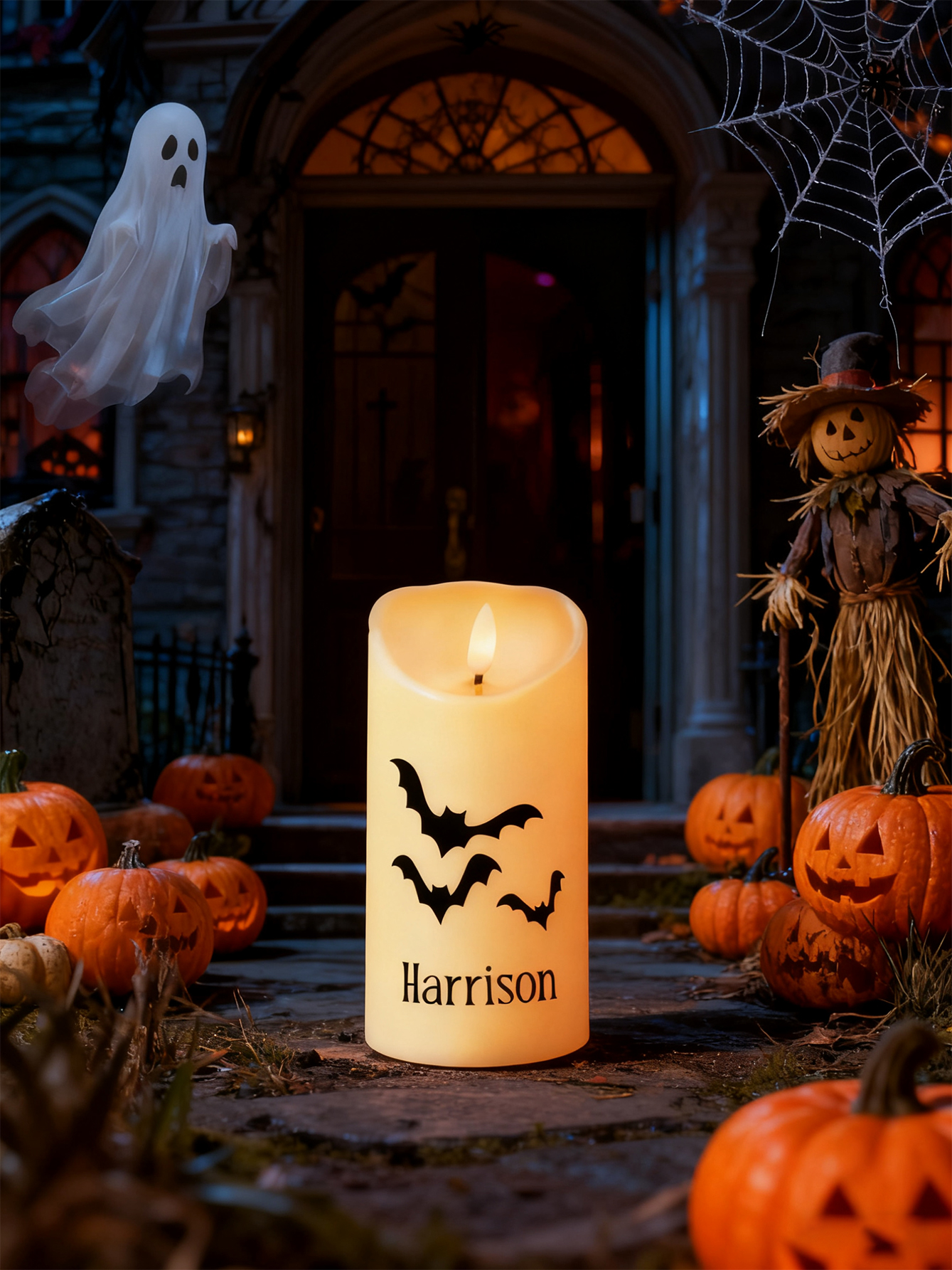 Halloween Personalized Flame-Free LED Candles